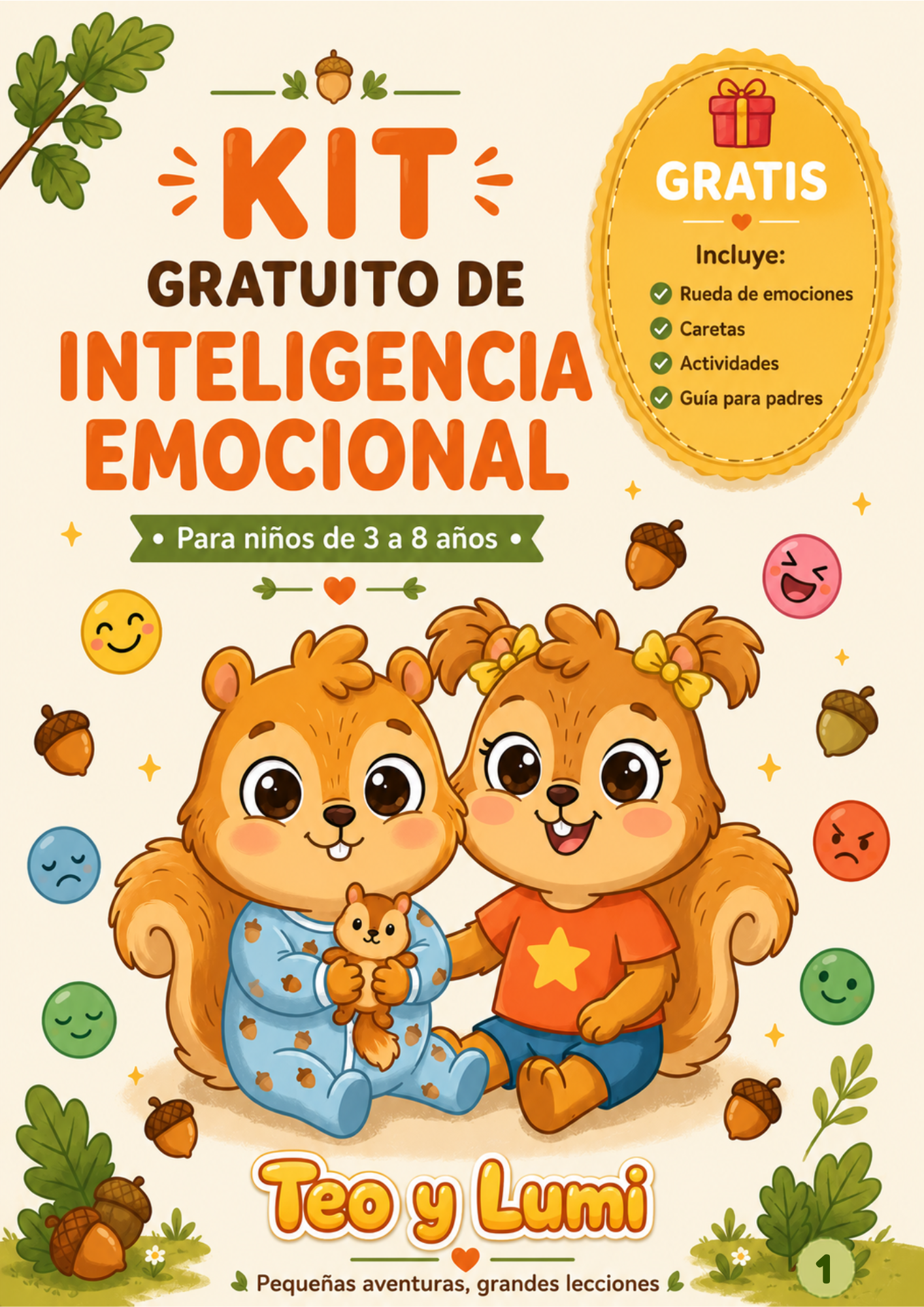 Kit de Inteligencia Emocional gratuito de Teo y Lumi