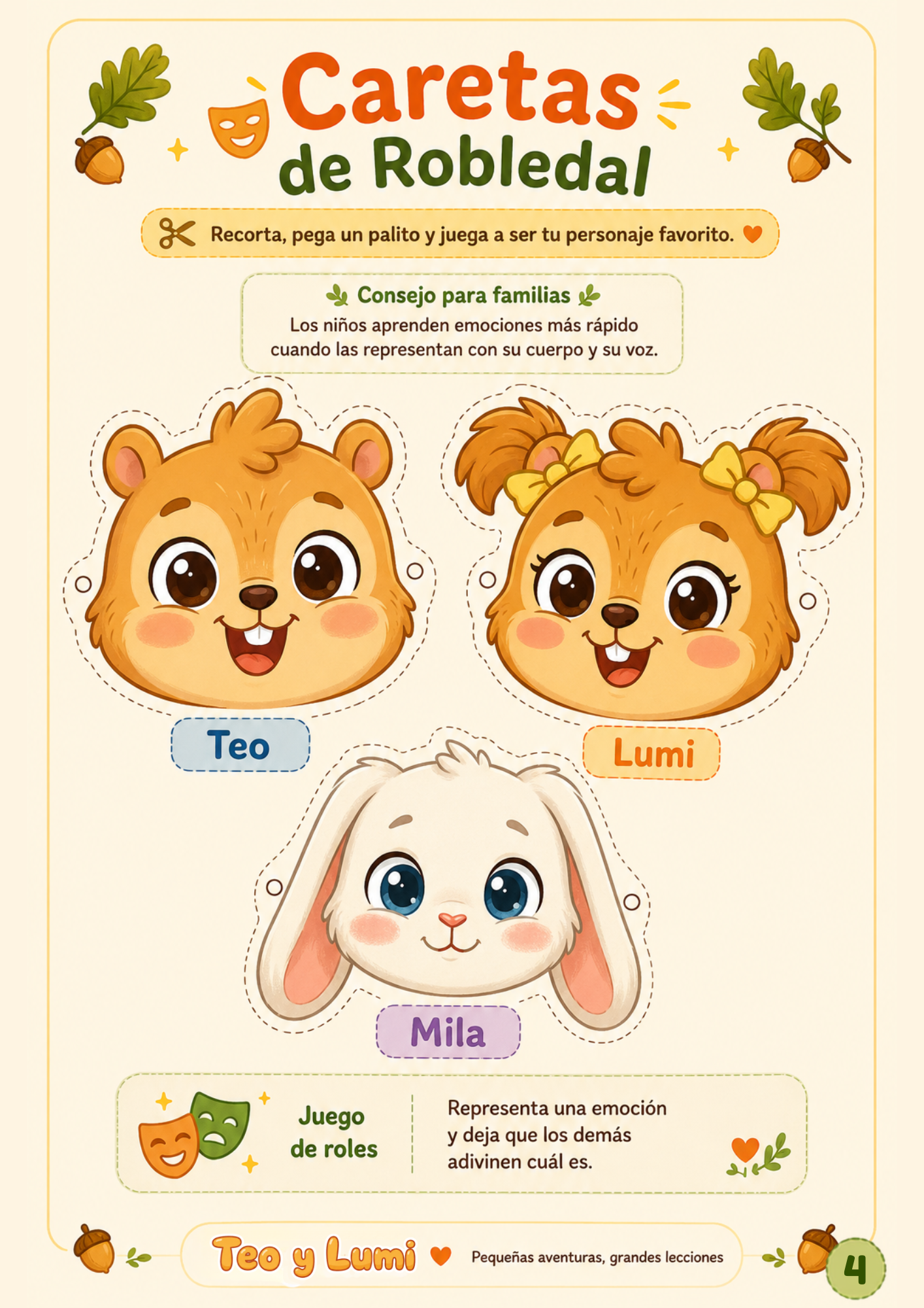 Caretas de Personajes