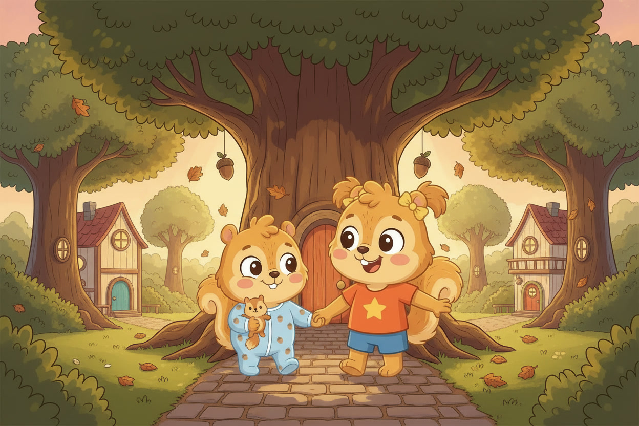 Teo and Lumi ready for a new adventure in Oakwood